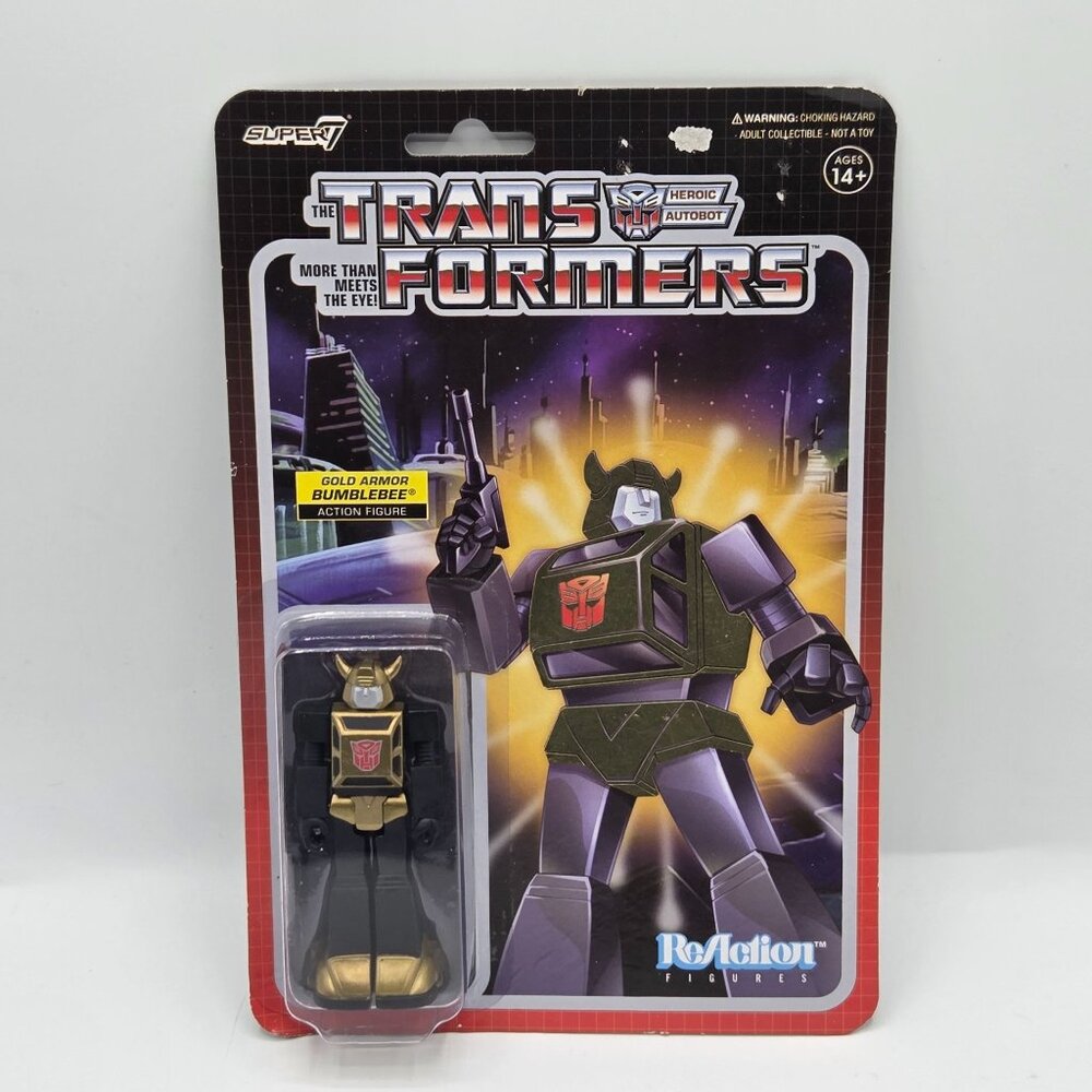 Transformers ReAction Gold Armor Bumblebee Target Exclusive Rare Action Figure C